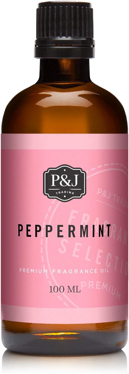 P&J Fragrance Oil | Peppermint Oil 100ml - Candle Scents for Candle Making, Freshie Scents, Soap Making Supplies, Diffuser Oil Scents