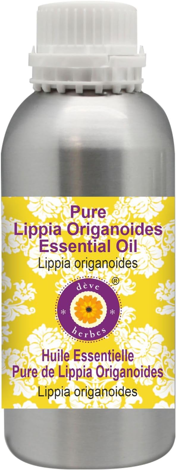 Deve Herbes Pure Lippia Origanoides Essential Oil (Lippia origanoides) Steam Distilled 1250ml (42 oz)
