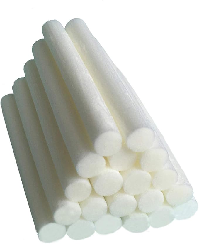 20-Pack Car Diffuser Sponges Refill Sticks Humidifier Filter Wick Replacement, Absorbent sponge sticks, 2.75 X 0.31 Inch for Car Mini Humidifier Ultrasonic Aroma Diffuser
