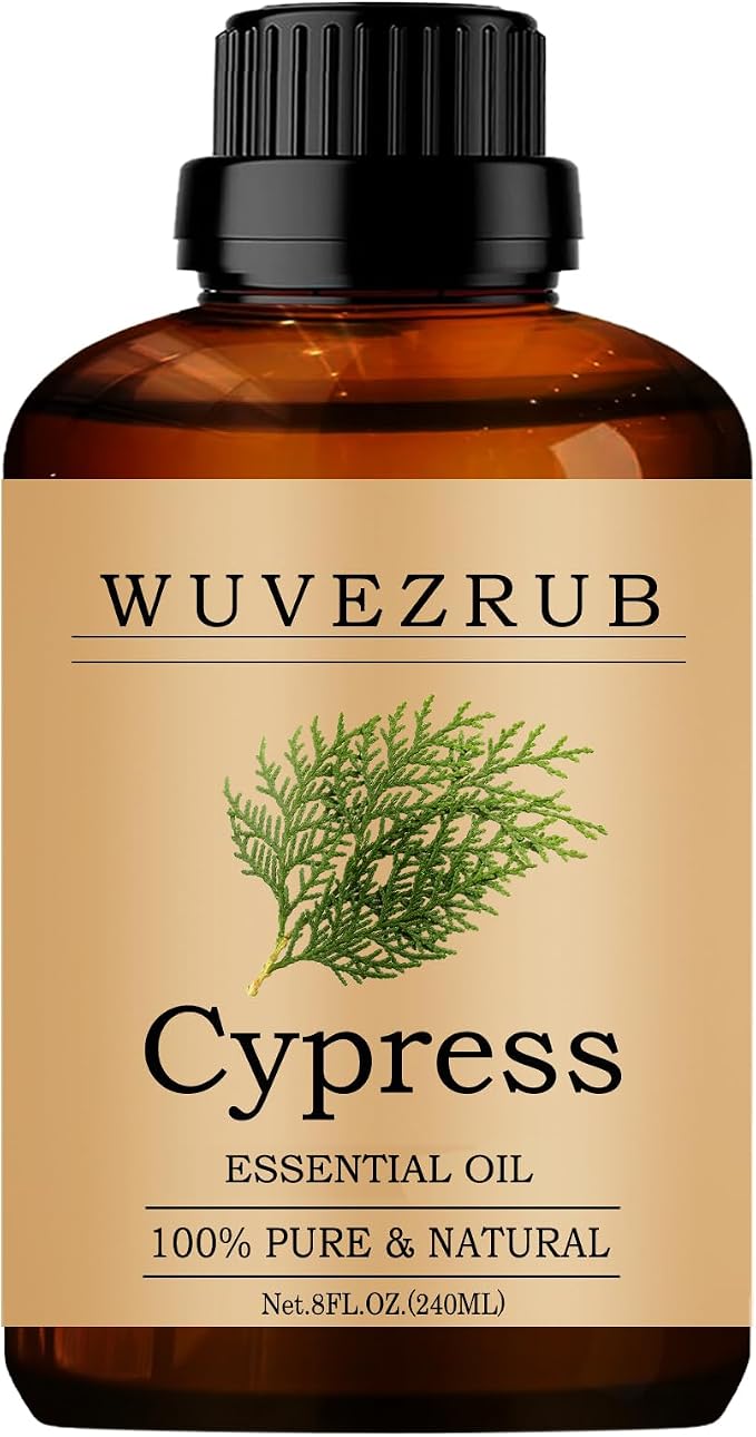 Cypress Essential Oils 240ML, Pure Cypress Essential Oil for Aromatherapy Diffuser - 8 Fl Oz