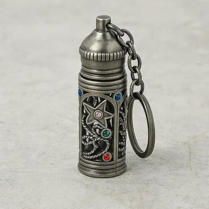 Anointing Oil Bottles 5ml- Refilable Anointing Oil Bottle Keychain - Travel Size Container with Applicator
