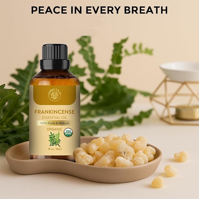 Frankincense Essential Oil | USDA Certified Organic Frankincense Oil | for Skin and Hair | Ideal for Men and Women Both | 30ML