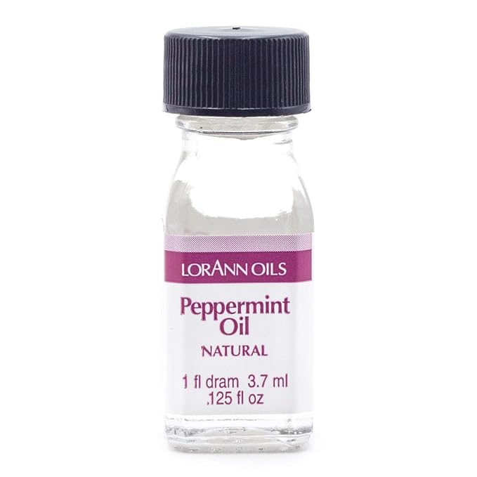 LorAnn Peppermint Oil SS Natural Flavor, 1 dram bottle (.125 fl oz - 3.7ml - 1 teaspoon)