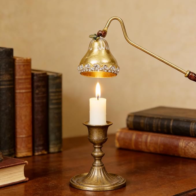 Candle Snuffer, Candle Extinguisher with Long Durable Handle, Vintage Wax Snuffer, Decorative Wick Snuffer, Perfect for Candle Lovers as Gifts