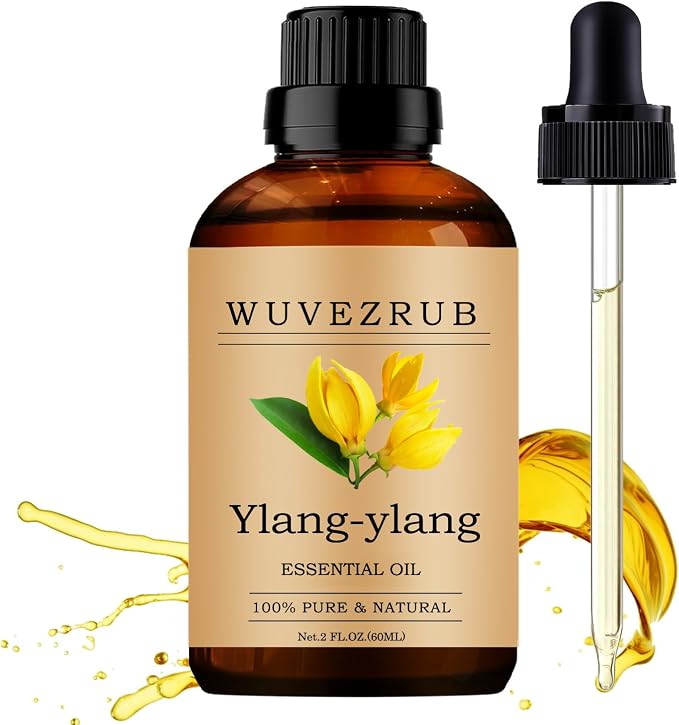 Ylang-Ylang Essential Oils 60ML, 100% Pure and Natural Essential Oil for Aromatherapy Diffuser - 2 Fl Oz/Ylang-Ylang