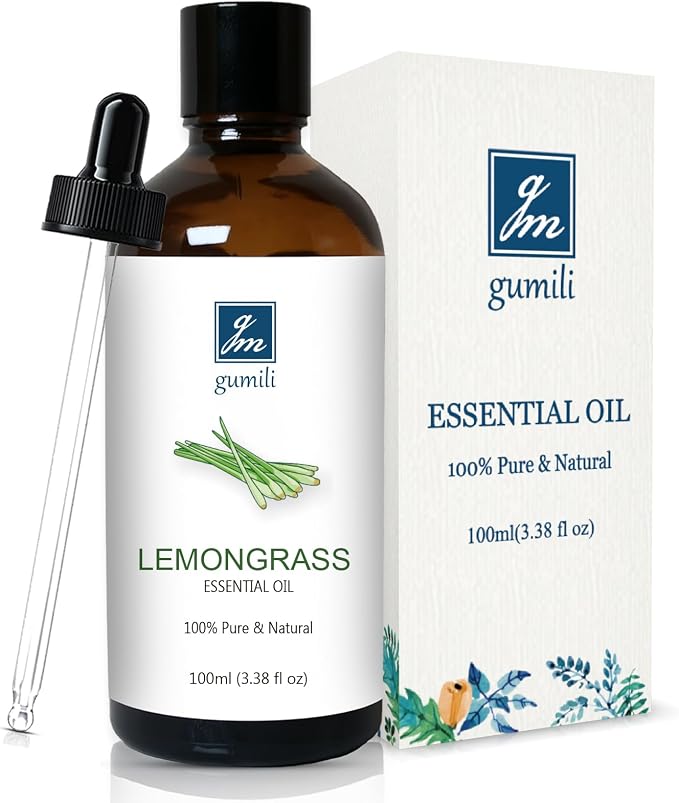 GM Gumili Lemongrass Essential Oil for Diffusers, 100ml