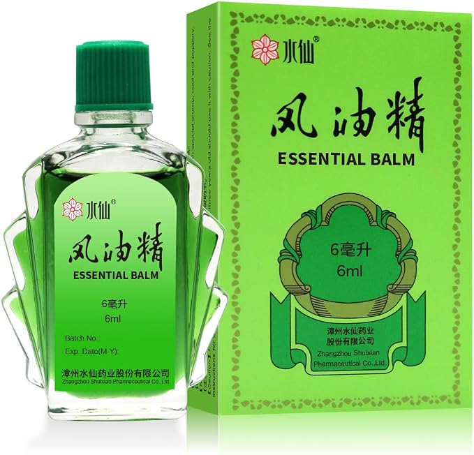 Feng You Jing Essential Oil Oriental Mystical Power, Cooling & Refreshing, Relieves Itching, Mosquito Bites, Colds & Motion Sickness, Natural Plant-Based Formula, Portable Travel Size 6ml