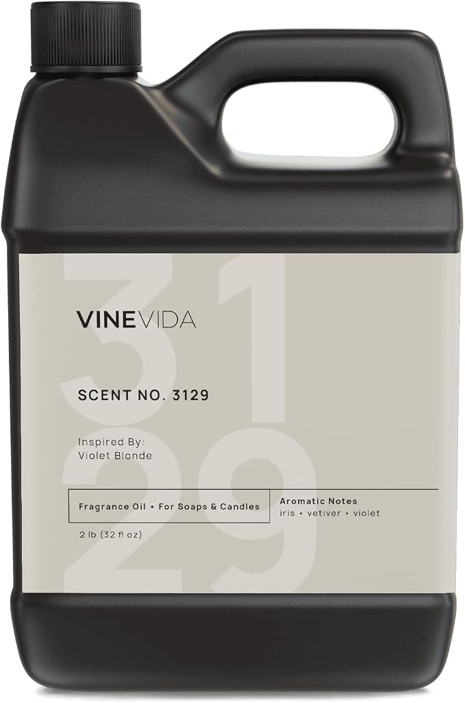 VINEVIDA Scent NO. 3129 Fragrance Oil - 32oz (2lbs) - Inspired by: Violet Blonde Fragrance Oil for Candle Making - Made in USA Candle Scents Scents for Soap Making