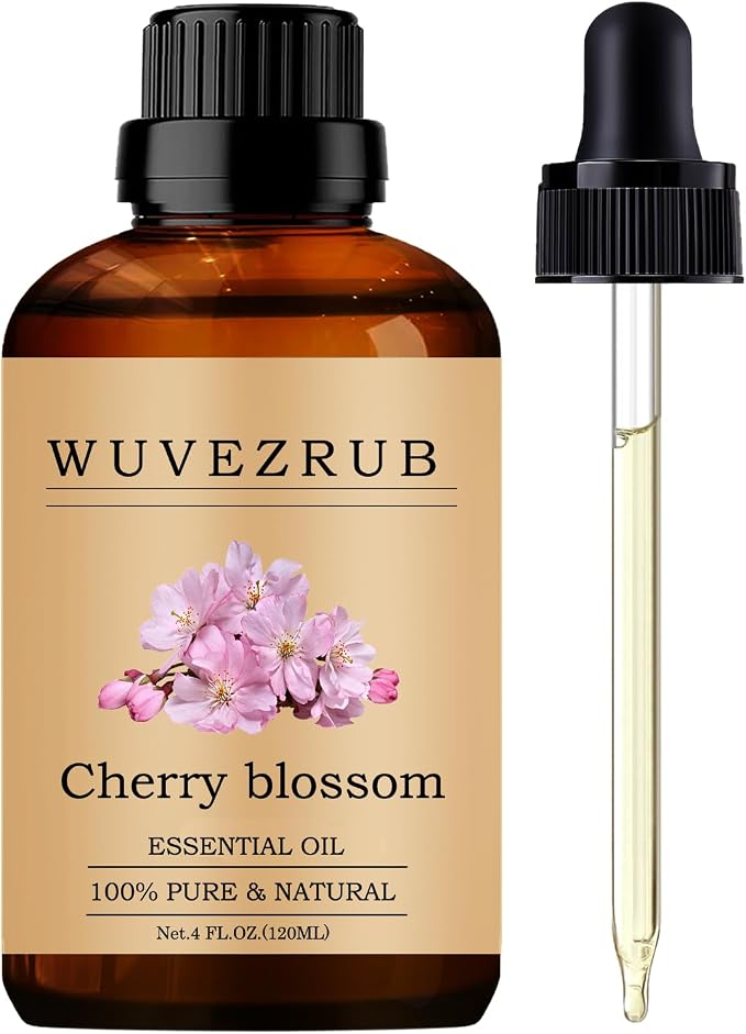 Cherry Blossom Essential Oils, 120ML Pure and Natural Essential Oil for Aromatherapy Diffuser - Cherry Blossom /4 Fl Oz