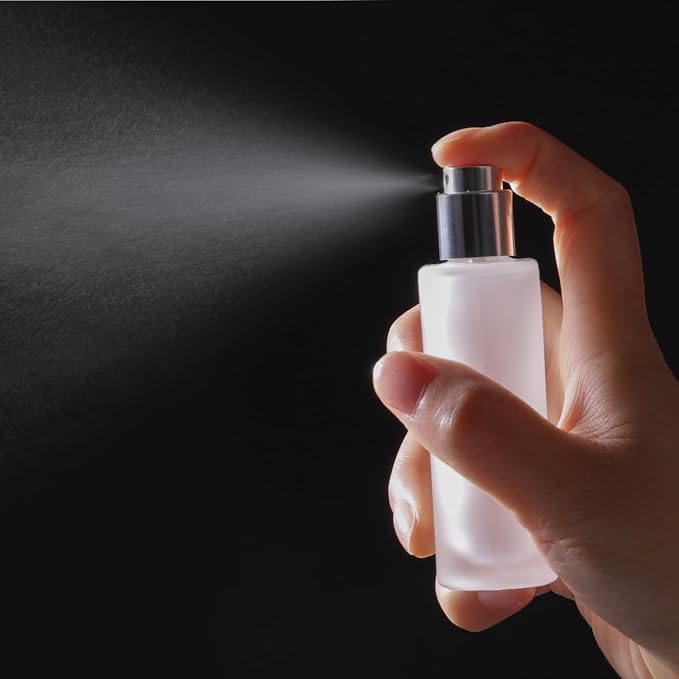 50ml/1.7 Oz Glass Spray Bottle Perfume Atomizer,Perfume Travel Refillable Spray Bottle Empty with 3 Kinds of Dispenser (B3)