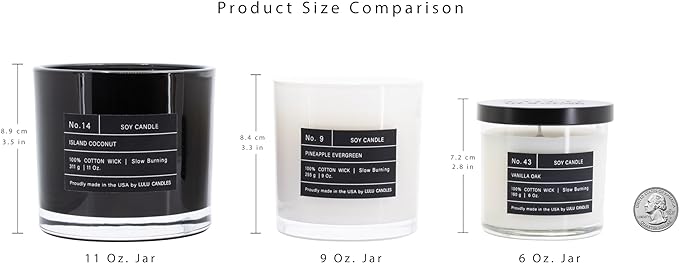 Lulu Candles | Black Rose & Oud | Luxury Scented Soy Jar Candle | Hand Poured in The USA | Highly Scented & Long Lasting- 6 Oz.