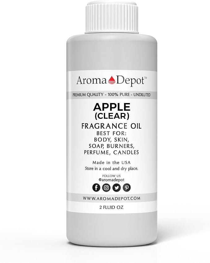 Aroma Depot Apple Perfume/Body Oil (7 Sizes) Our Interpretation, Premium Quality Uncut Fragrance Oil Floral Scent (2 Ounce Plastic Bottle (60ml))