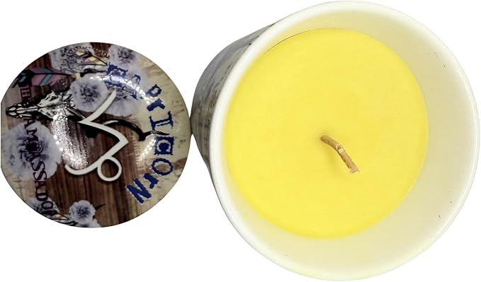 Capricorn Zodiac Candle – Jasmine Scented Soy Candle for Self Care & Relaxation – Zodiac Birthday Gift – 80 Hour Burn – Reusable Ceramic Jar