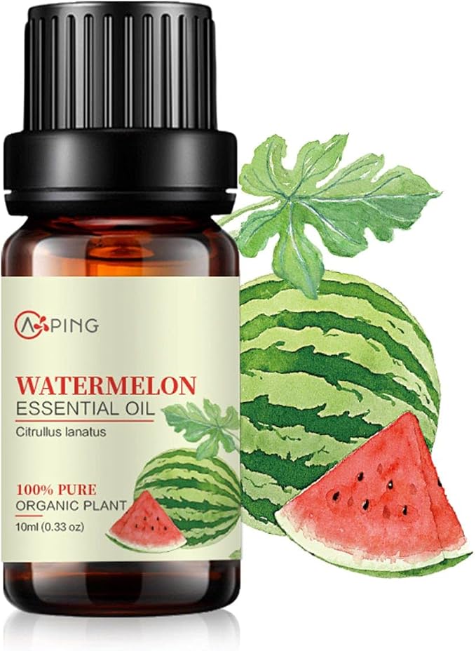Watermelon Essential Oil - 100% Pure Organic Natural Plant (Citrullus lanatus) Watermelon Oil for Diffuser, Aroma, Massage, Perfume, 0.33oz