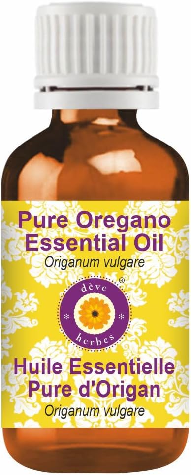 Deve Herbes Pure Oregano Essential Oil (Origanum vulgare) Steam Distilled 5ml (0.16 oz)