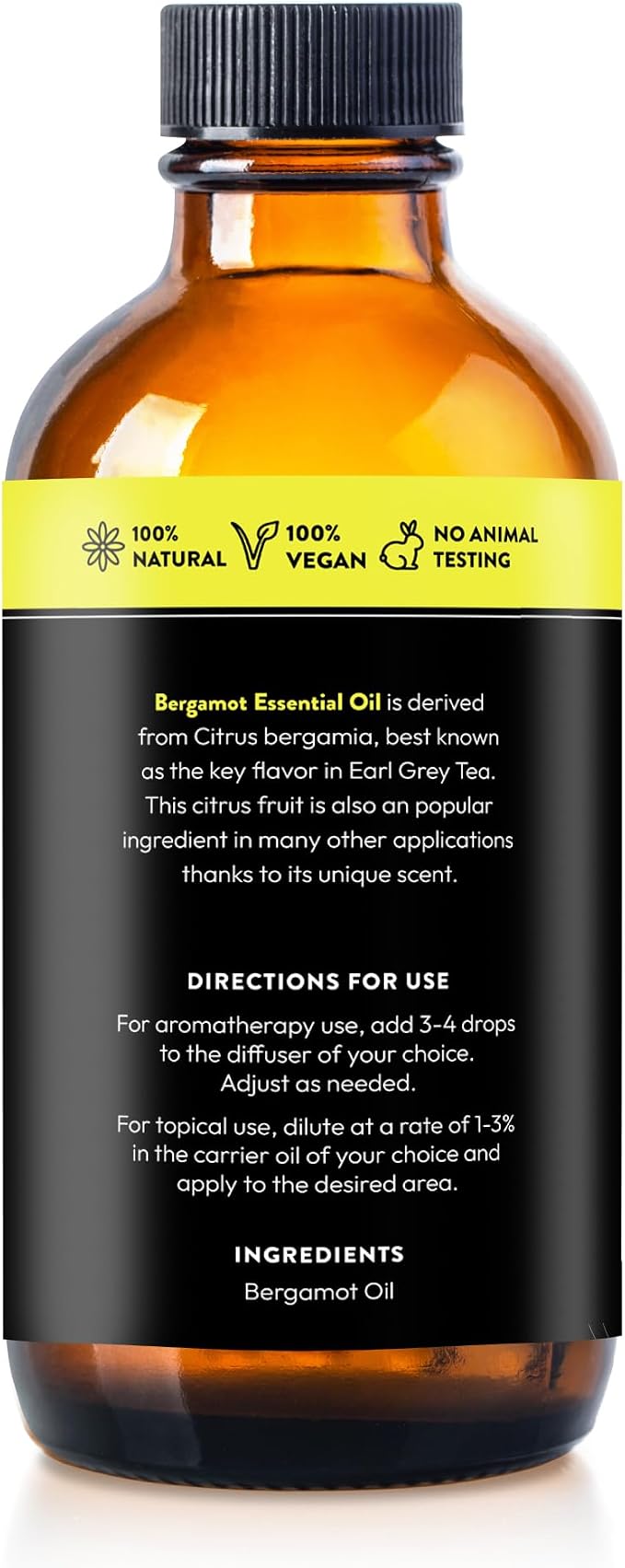 Bergamot Essential Oil by Essential Delights - Premium Grade Essential Oil |Rich Aromatic Oil for Aromatherapy, Soaps, Lotions, & Candles | Vegan & Cruelty Free (16 Fl Oz)