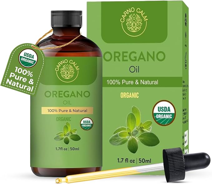 Oil of Oregano 50 ML – USDA Organic Oregano Oil | 60% Carvacrol & Thymoquinone | Plant Based Immune Support Provides Maintenance of Good Health - 1.7 fl oz