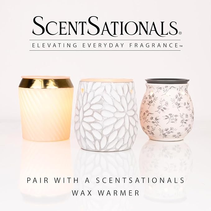 ScentSationals Molten Orange Scented Wax Melts - Sweet Oranges, Clementine, & Lemon Zest, 10oz (24 Cubes)