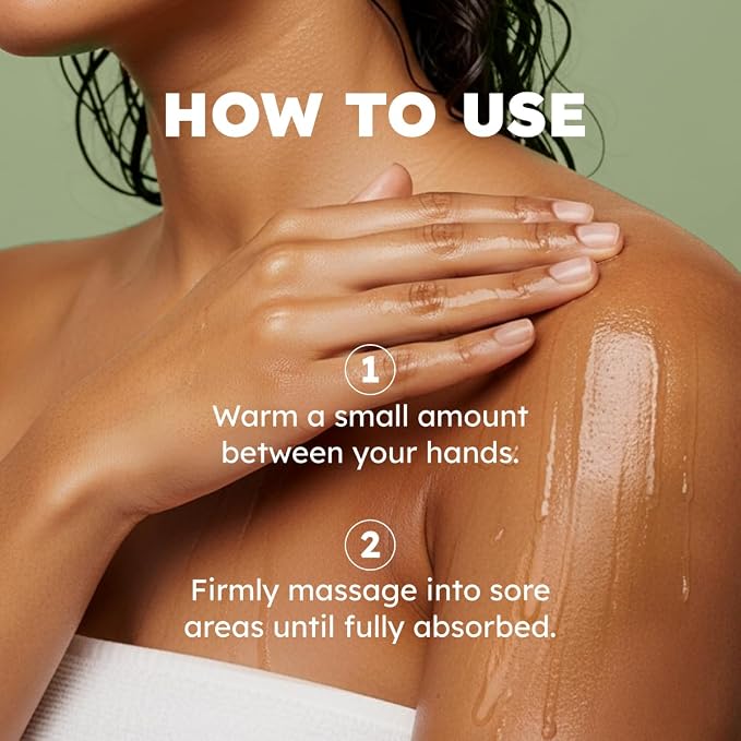 Kukka Sore Muscle Massage Oil for Fast-Absorbing Massage - 6.76 Fl Oz - Made with Arnica Oil, Eucalyptus, Roman Chamomile - for Sore Body & Stiff Muscles - Multipurpose for All Skin Types