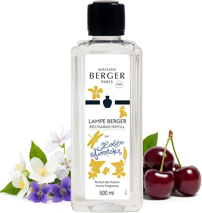 MAISON BERGER Lampe Berger Refill, 500 ml, Lolita Lempicka | Catalytic Lamp Fragrance Refill, Helps Neutralize Odors, ~80 h Fragrance Diffusion, Made in France