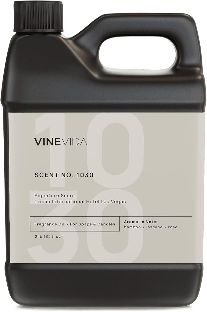 VINEVIDA Scent NO. 1030 Fragrance Oil - 32oz (2lbs) - Inspired by: Trump International Hotel Las Vegas Fragrance Oil for Candle Making - Made in USA Candle Scents Scents for Soap Making