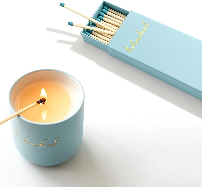 Silent Rosewood Candle, Luxury Scented Candles for Home, Aromatherapy Soy Wax Candle for Relaxation, Stress Relief & Meditation, Long Lasting 6oz 40 Hours, Gift Candles for Women & Men