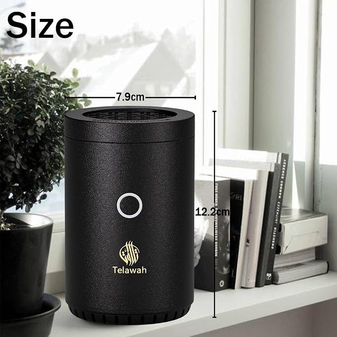 Portable mini Incense Burner, Rechargeable USB Aroma Diffuser, Electric Incense Burner, Muslim Home Decor.