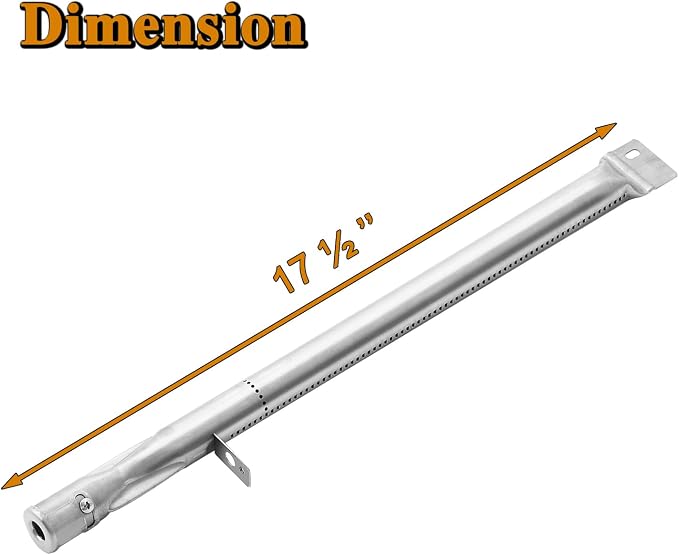 GR2210601-MM-00 Burner Grill Replacement Parts for Members Mark 5 Burner Grill Parts SAMS Club Rankam GR2210601 16261 Gas Grill Burner Tubes Stainless Steel 17.5 Inch GR2210601MM00 Grill Tubes