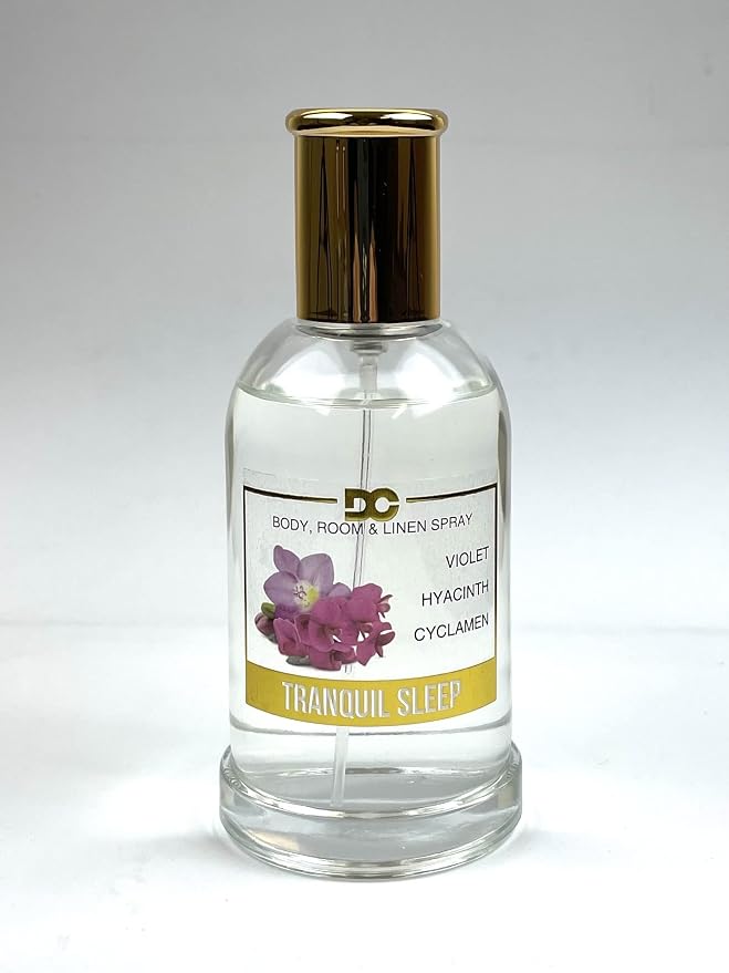 Daniella's Candles Tranquil Sleep Body Room and Linen Spray, Aromatherapy Natural Body Mist & Room Spray, Long Lasting Fragrance, 100ml/3.4oz