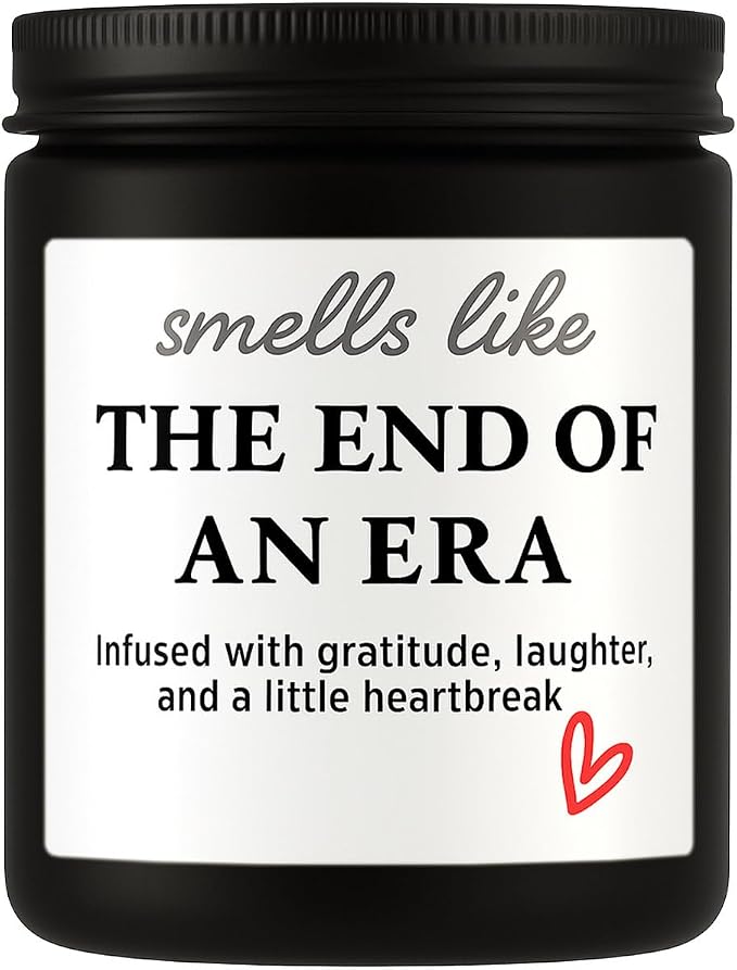 Retirement Gift for Woman – Unique & Heartfelt Retirement Gifts for Men – Lavender Memorable Farewell Gifts for Coworkers, Present for Boss, Friend, Office Goodbye Party by Joyqua, Black