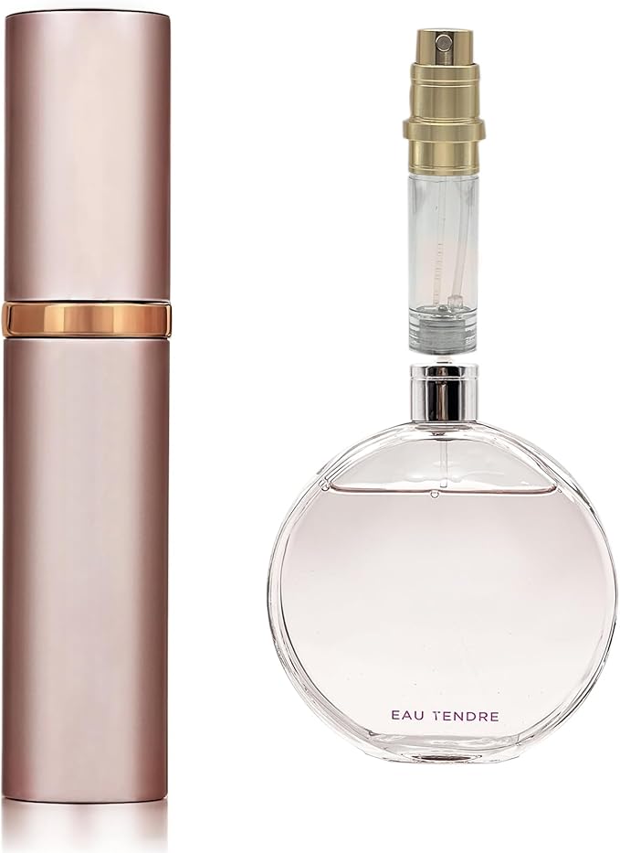 AA00CE Perfume Refillable Bottle 5ml Bottom Refill Portable Purse Atomizer, Cologne Travel Perfume Spray Bottle for Outgoing and Traveling (Champagne)