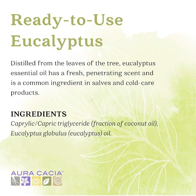 Aura Cacia Ready to Use Essential Oil Eucalyptus 4 fl oz Liquid
