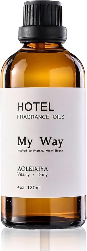 My Way Diffuser Oil Waterless Hotel Essential Oils for Diffusers for Home Inspired by The 1 Hotel Miami Scent - Premium Hotel Collection Diffuser Oil - 4 Fl Oz (Pack of 1)
