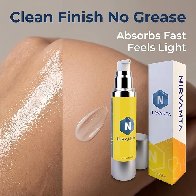 Nirvanta Frankincense Oil Pump for Hands, Feet & Body, 1.7 fl oz / 50 ml – Botanical Skin Care Oil with Frankincense, Myrrh, Lavender & Rosehip – Fast Absorbing Moisturizing Body Oil for Daily Use