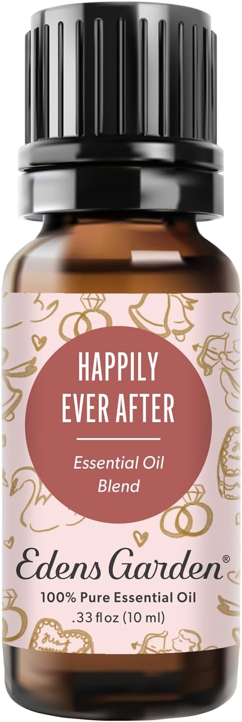 Edens Garden Happily Ever After Essential Oil Blend – Wedding & Romance Gift, 100% Pure Undiluted Aromatherapy for Natural Wellness & Special Occasions – 10 ml (.33 fl oz)