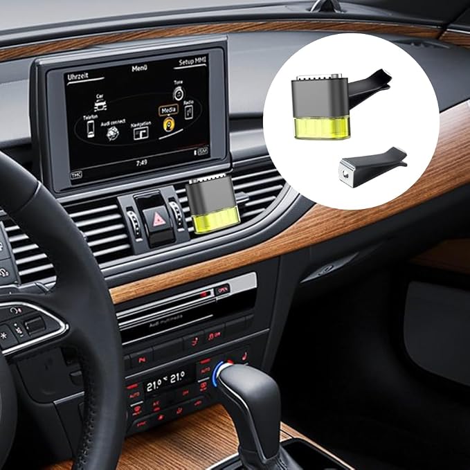 AOCISKA 20 Pieces Square Head Car Vent Clips,Car Auto Air freshener Outlet Clips Car Diffuser Vent Clip,Car Outlet Perfume Clips Auto Air Conditioner Clips, Air Freshener Vent Clips