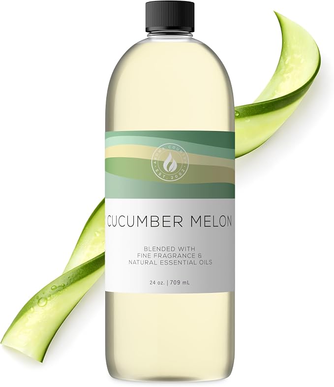 Aroma Country Cucumber Melon Diffuser Oil - Luxury Hotel Cucumber Melon Fragrance Oil for Diffuser Refill, Fresh Fruit Home Aroma Diffusers - Premium Aromatherapy Oils & Home Scent (24 Fl Oz)