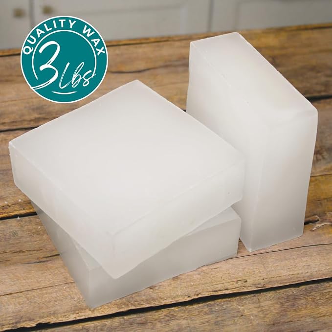 Direct Candle Supply 3lb Paraffin Wax, Parafin Wax, Paraffin Wax Candle Making Kit, Paraffin Wax Blocks, Making, Canning, Waterproofing, Metal Preservation, and a Variety of Other Applications