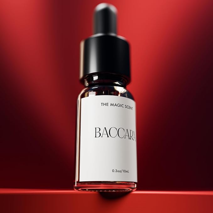 The Magic Scent Baccara Diffuser Oil - Hotel & Home Luxury Scents Inspired by Baccarat Rouge - Diffuser Oil Scents for Home Designed for Use in All Diffusers - 0.3 fl oz, 10 mL