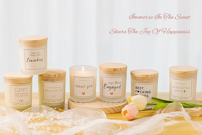 Smells Like C. Diff Candle, Funny Nurse Gift for Women, Rn Gifts for Nurses, Nurse Appreciation Graduation Gifts, Nurses Practitioner Gift, Lavender Scented Candle
