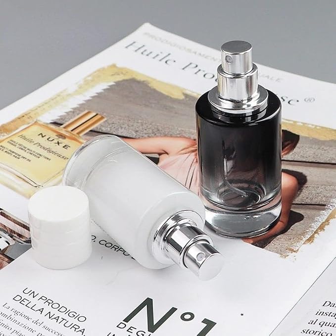 Glass Perfume Atomizer, Travel Cosmetics Outdoor Dispensing Mini Spray Bottle, Refillable Cosmetic Spray Bottles, 30mlPortable High-Grade Glass Spray Refillable Small Bottle