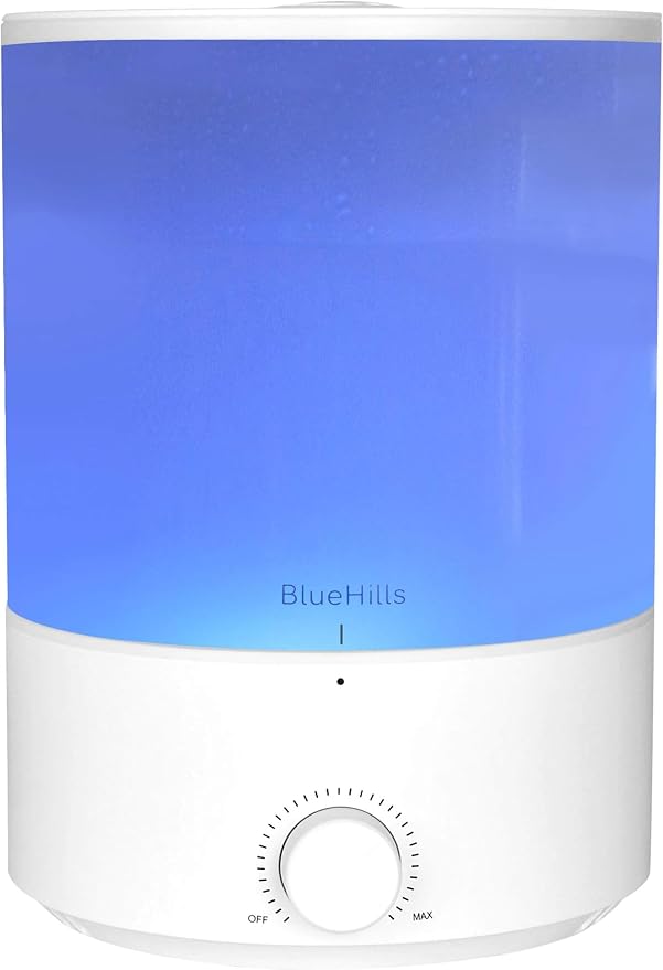 BlueHills Premium 4000 ml XL Essential Oil Diffuser 4L 4 Liter 70 Hour Run Humidifier Aromatherapy 1 Gallon Big Capacity High Mist Output for Large Room Home Mood Lights Long Run Diffuser White E401