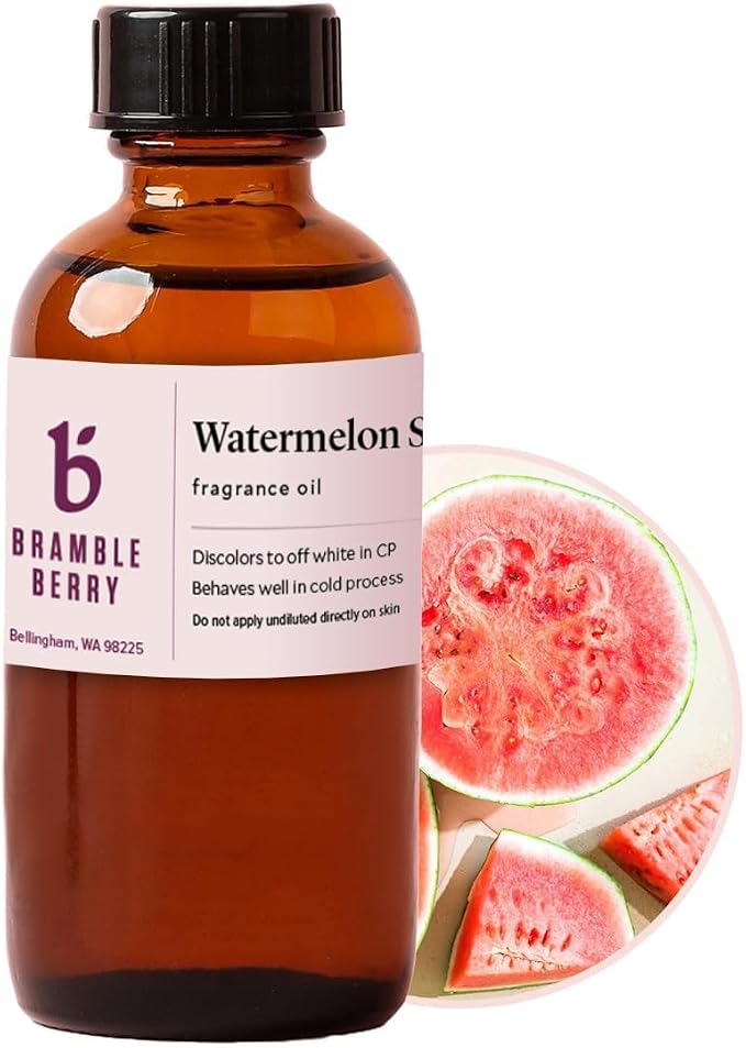 Bramble Berry Watermelon Sugar Fragrance Oil | Watermelon Sugar Scent for Soap Making, Candle Making, Lotion & Bath Bombs | Skin Safe, Vegan, Paraben & Phthalate Free, DIY Craft Essential