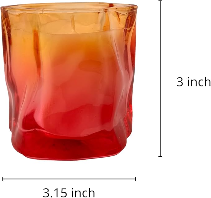Signature Scent Ombre Jar Candle 4.5oz – CW Studio Hand-Poured Palm & Paraffin Wax, Up to 23 Hour Burn, Dust Cover Lid, Clean Burn Home Decor & Gift