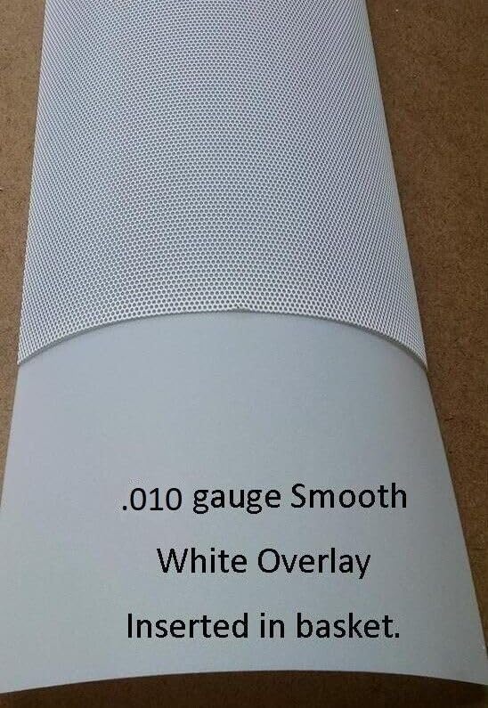 Beam Lighting Smooth White Acrylic Overlay Film | 46-13/16" x 9-15/16" | Replacement for Lithonia Part U360004 (1-Pack White Overlay Film)