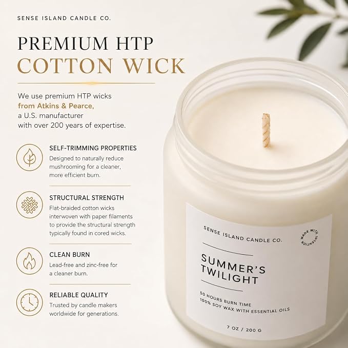 Summer's Night Scented Candles for Men&Women | 100% Natural Soy Candle 7oz, up to 50 Hrs Burn Time Highly Scented Premium Scented Candle
