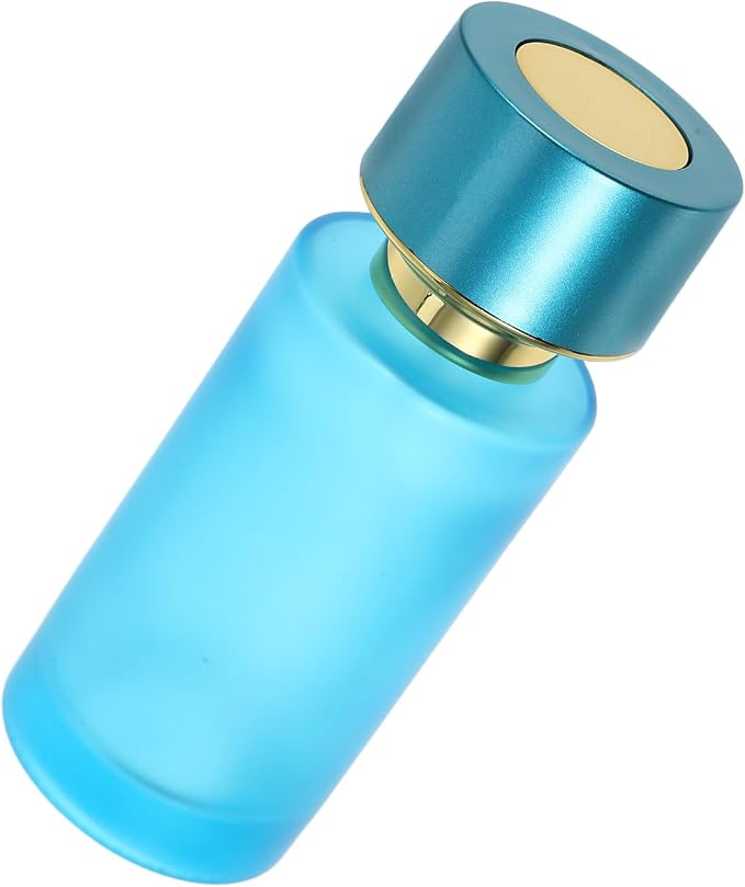 Refillable Travel Perfume Spray Bottle 50ml Blue Glass Portable Atomizer Reusable Fragrance Dispenser for Travel and Daily Use