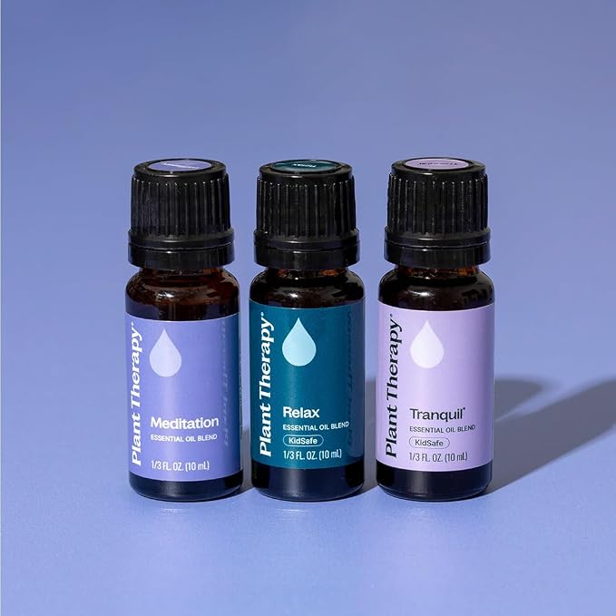 Plant Therapy Relaxation Essential Oil Blend Set 100% Pure, Undiluted, Calming Aromatherapy, Stress Relief, Restful Sleep