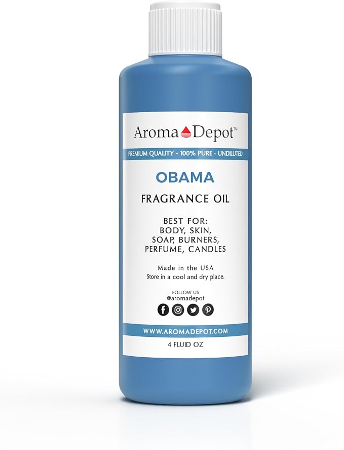 Barack Obama Type 4 oz. Fragrance Oil I Perfume I Skin Oil I Scented Oil. for Candles, Bath Bombs, Body Butters, Creams & Lotions. Few Drops in The Diffuser, Burners, or Warmers.