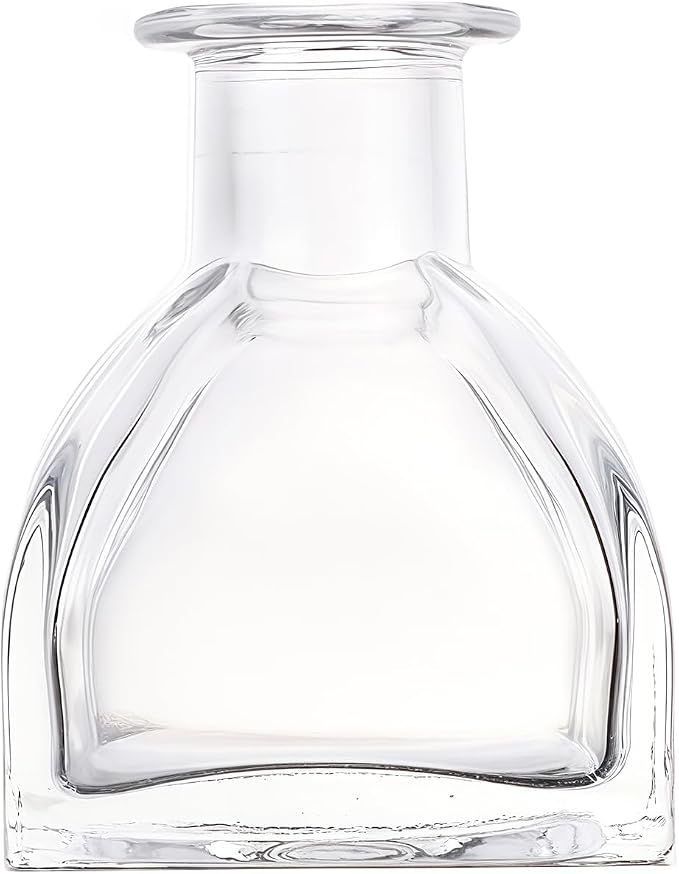 erioctry 150ml/5oz Empty Glass Diffuser Bottles - Clear Glass Refillable Pot for Essential Oils Fragrance DIY Crafts